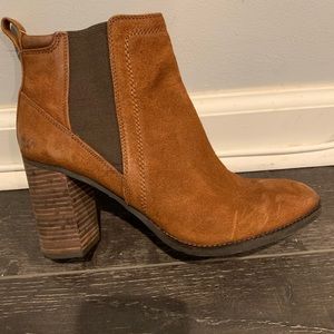 Franco Sarto Suede Ankle Booties